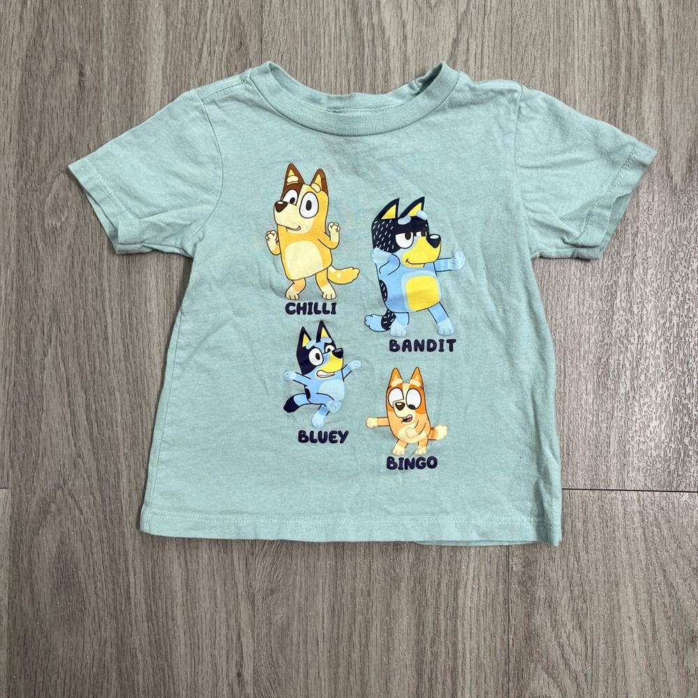 Bluey Kids Graphic T-Shirt - Light Blue